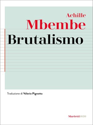 cover image of Brutalismo